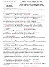 Kiểm tra học kỳ I  Năm học  2013  2014 môn hóa học  Lớp 12  Chương trình chuẩn